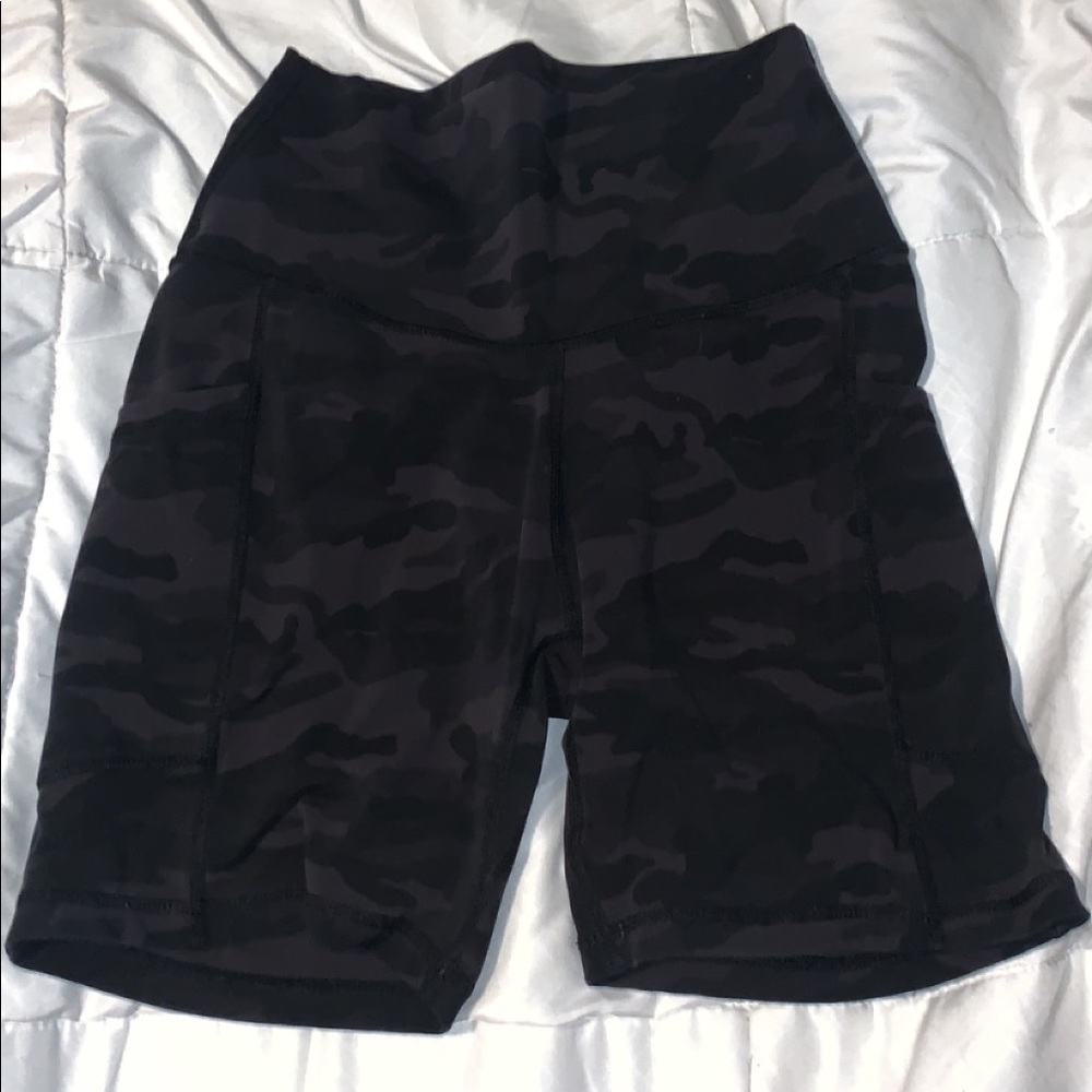 Camo Print Bike Shorts